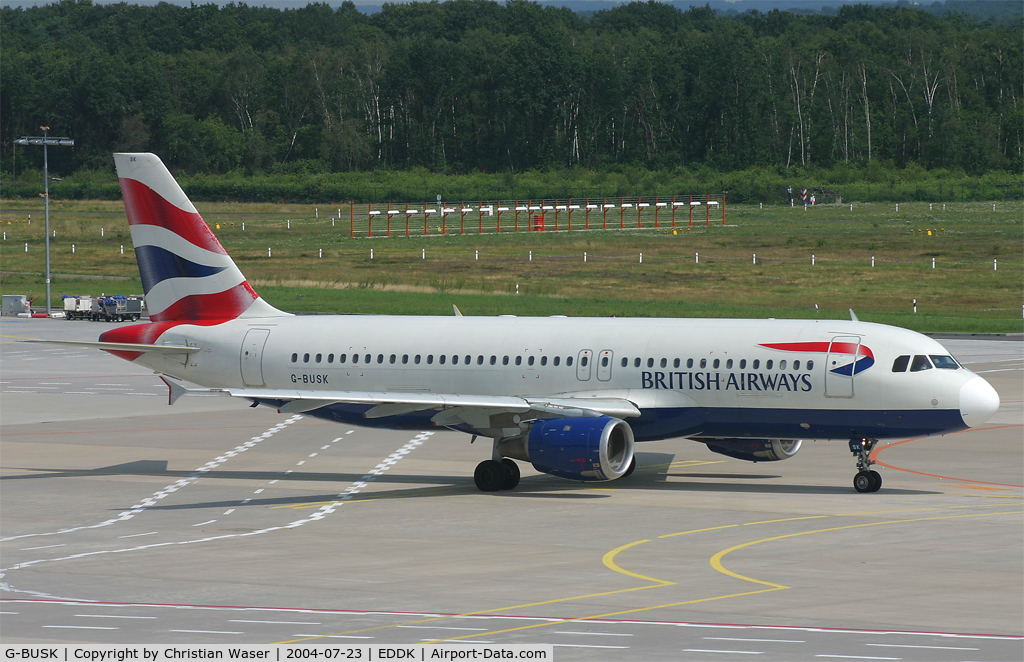 G-BUSK, 1990 Airbus A320-211 C/N 120, British Airways