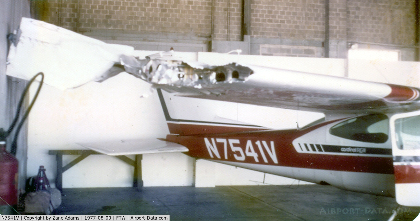 N7541V, 1976 Cessna 177RG Cardinal C/N 177RG0838, After surviving a mid air collision with a Beech Bonanza!