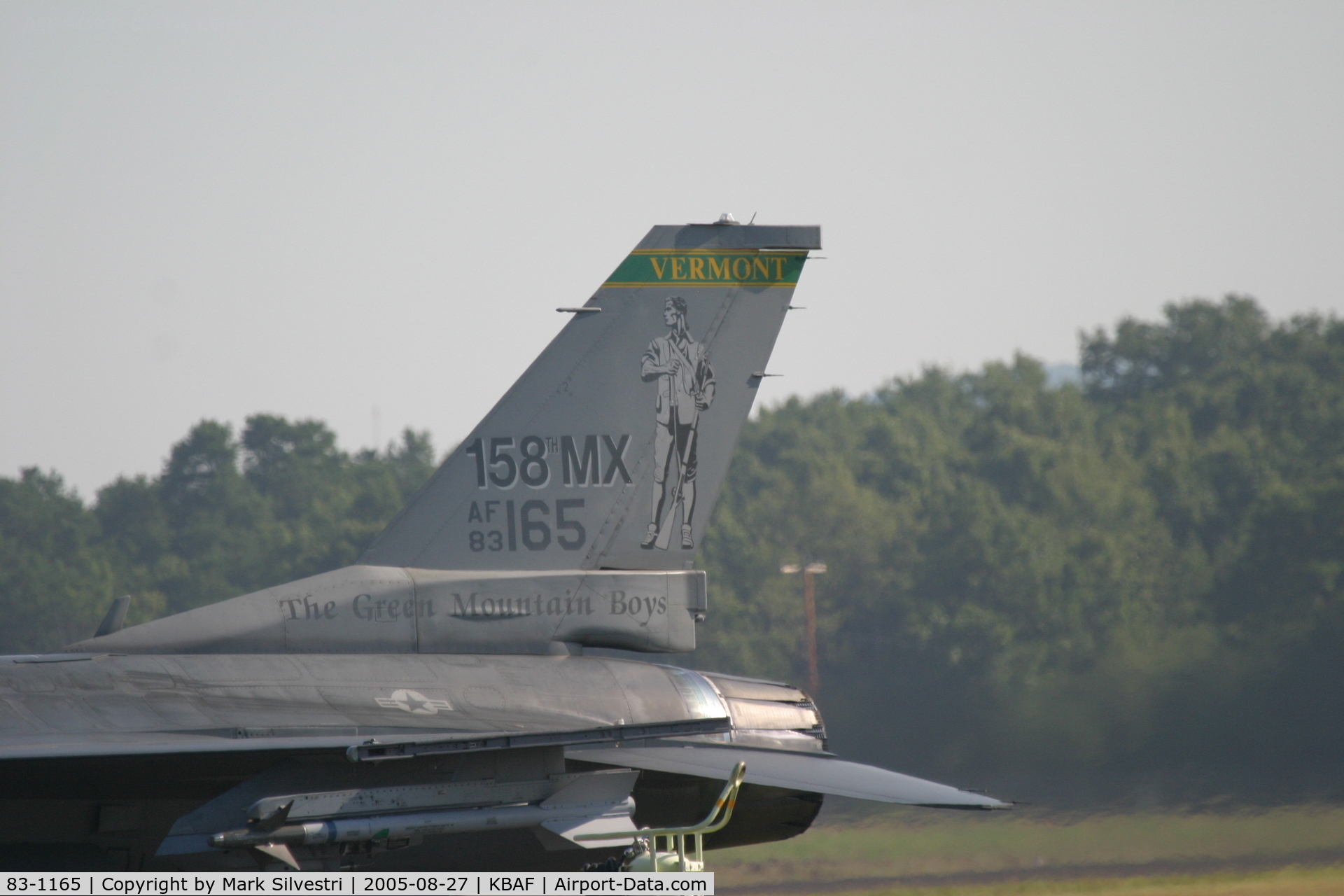 83-1165, 1983 General Dynamics F-16C Fighting Falcon C/N 5C-48, Barnes 2005