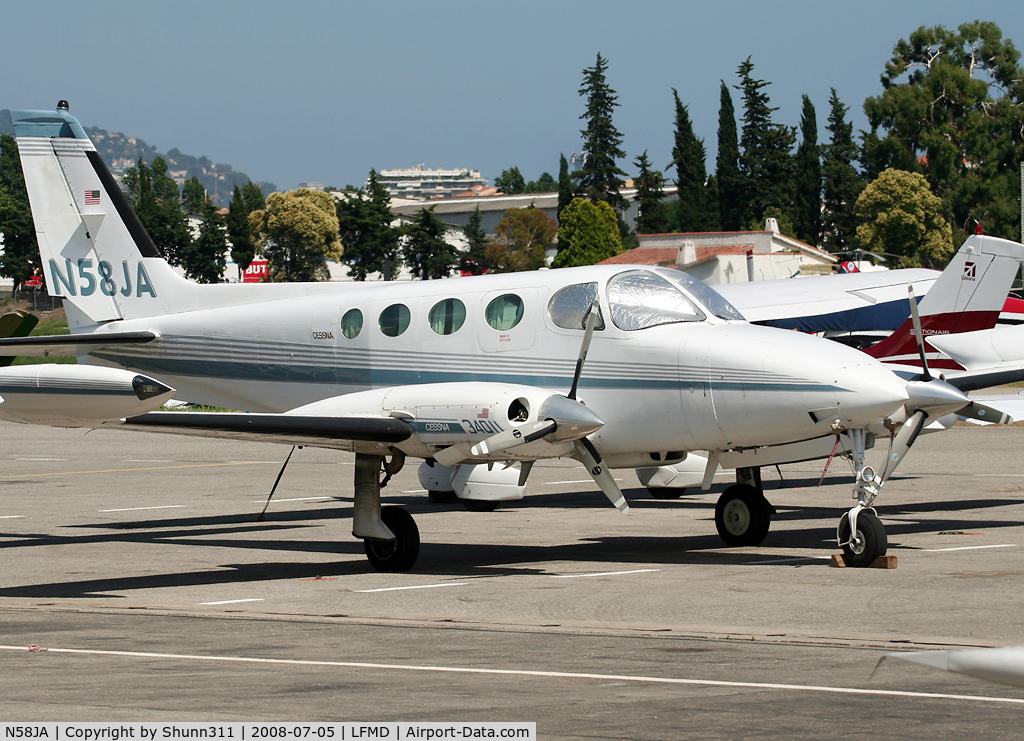 N58JA, 1975 Cessna 340 C/N 3400521, Parked here and waiting a new flight...