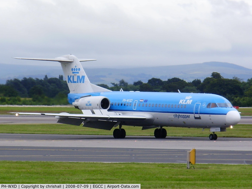 PH-WXD, 1995 Fokker 70 (F-28-0070) C/N 11563, KLM Cityhopper