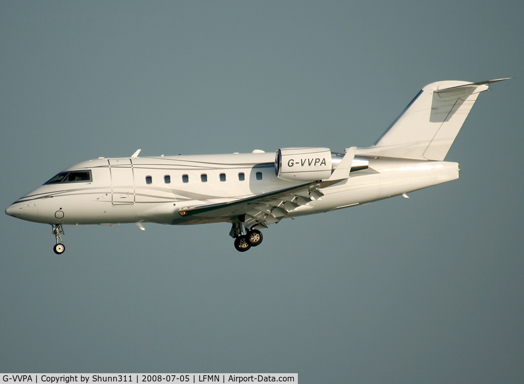 G-VVPA, 2005 Bombardier Challenger 604 (CL-600-2B16) C/N 5612, Landing rwy 05L