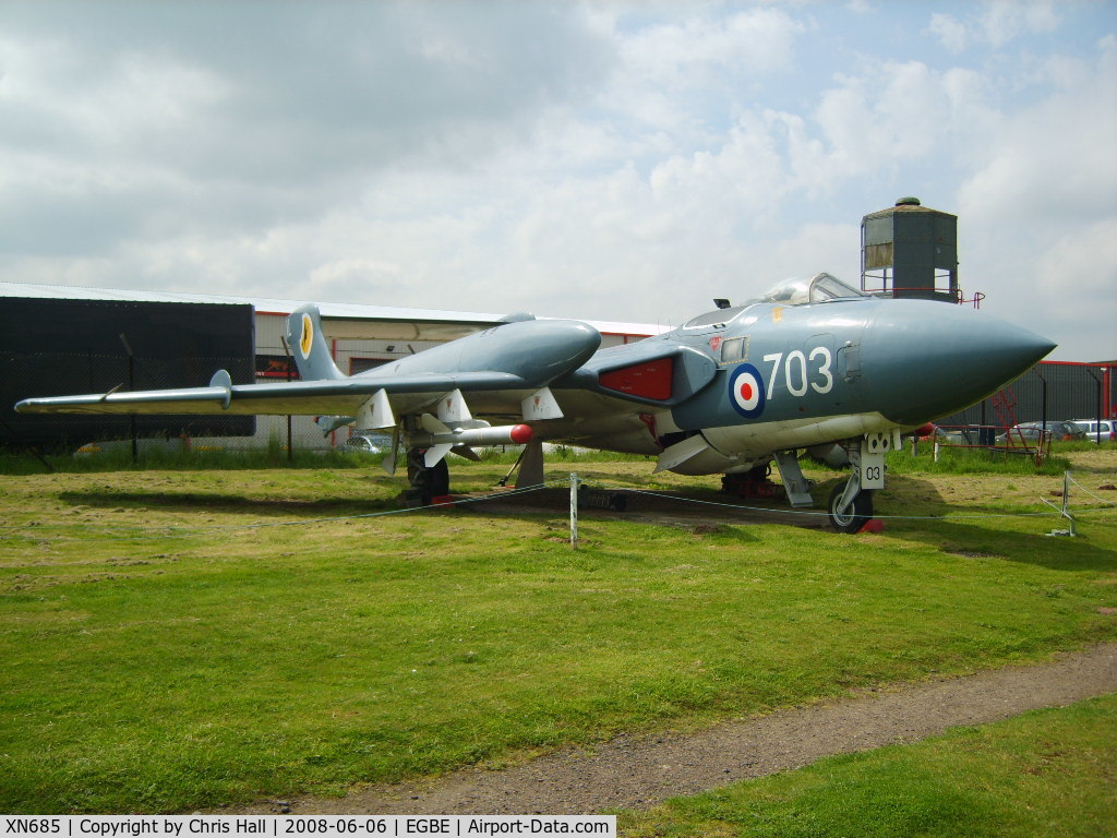 XN685, 1962 De Havilland DH-110 Sea Vixen FAW.2 C/N 10093, ex Royal Navy De Havilland DH-110 Sea Vixen FAW2 (cn 10093) Preserved at the Midland Air Museum