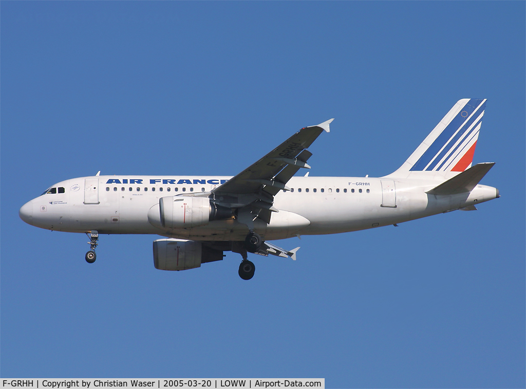 F-GRHH, 1999 Airbus A319-111 C/N 1151, Air France
