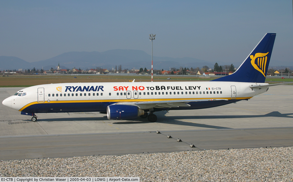 EI-CTB, 2002 Boeing 737-8AS C/N 29937, Ryanair