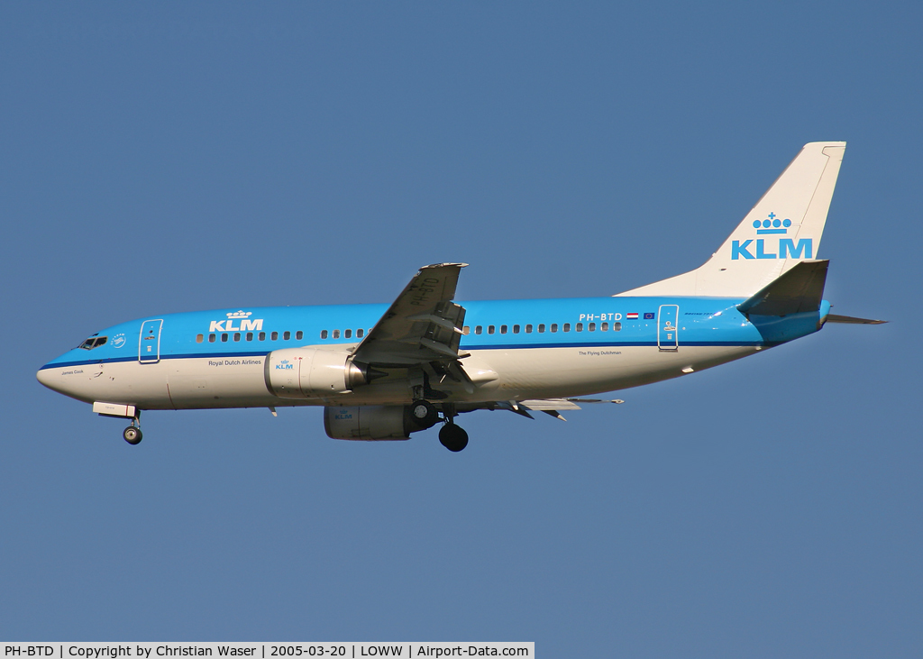 PH-BTD, 1992 Boeing 737-306 C/N 27420, KLM