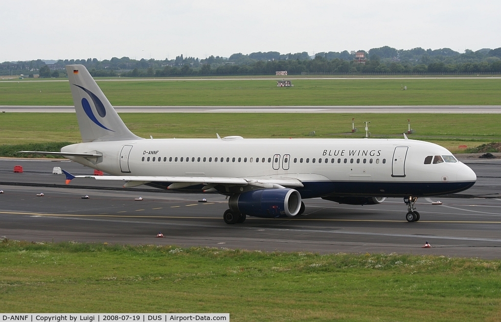 D-ANNF, 2001 Airbus A320-232 C/N 1650, Blue Wings