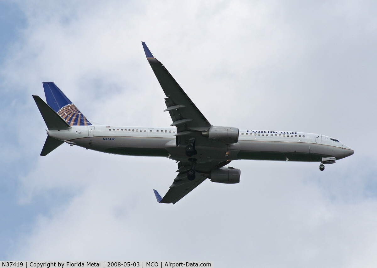 N37419, 2008 Boeing 737-924/ER C/N 31666, Continental 737-900ER from IAH