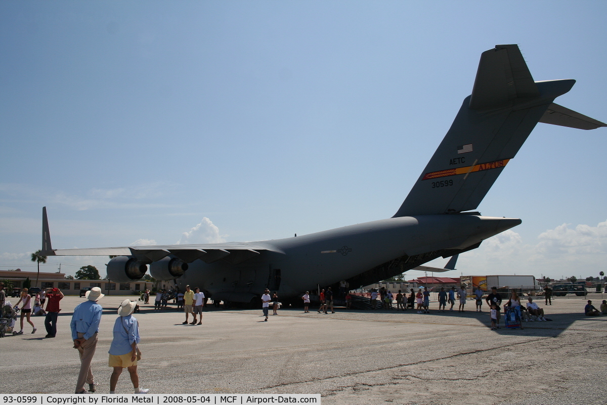 93-0599, 1993 McDonnell Douglas C-17A Globemaster III C/N P-15, C-17