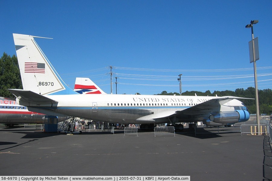 58-6970, 1958 Boeing VC-137A C/N 17925, Boeing Museum of Flight