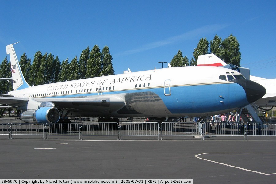 58-6970, 1958 Boeing VC-137A C/N 17925, Boeing Museum of Flight