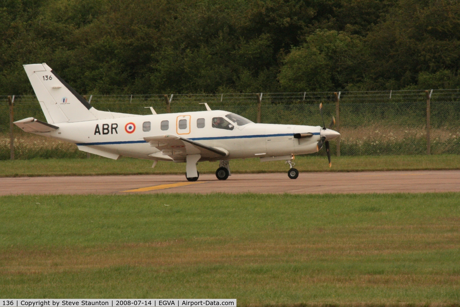 136, Socata TBM-700B C/N 136, Taken at the Royal International Air Tattoo 2008 during arrivals and departures (show days cancelled due to bad weather)