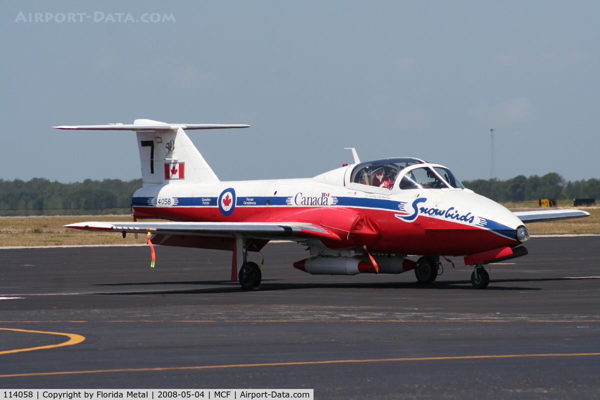 114058, Canadair CT-114 Tutor C/N 1058, Snowbird #7