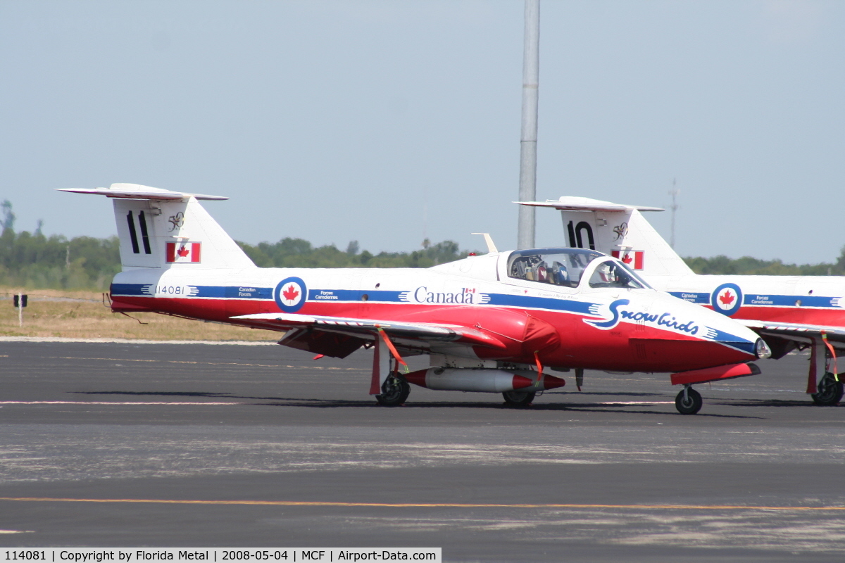 114081, Canadair CT-114 Tutor C/N 1081, Snowbird #11