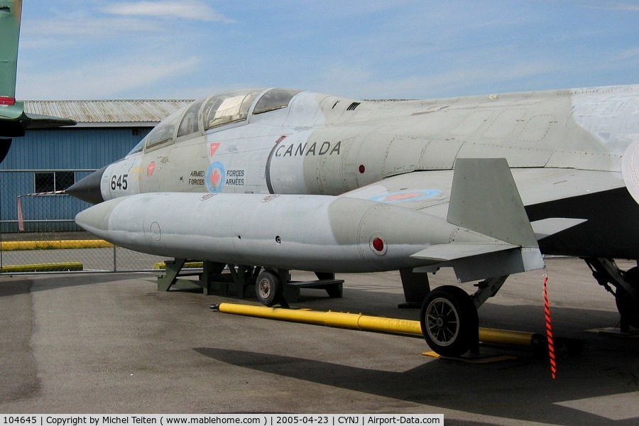 104645, Lockheed CF-104D Starfighter C/N 583A-5315, Displayed at the Canadian Museum of Flight