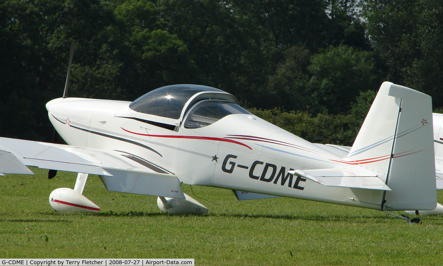 G-CDME, 2006 Vans RV-7 C/N PFA 323-14151, Vans RV-7 - a visitor to Baxterley Wings and Wheels 2008 , a grass strip in rural Warwickshire in the UK