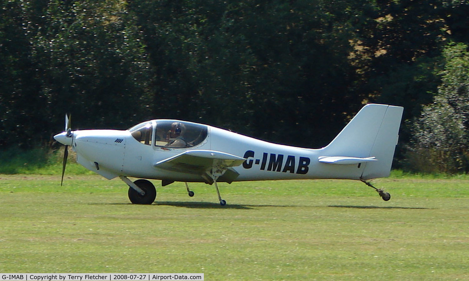 G-IMAB, 2002 Europa XS Monowheel C/N PFA 247-13128, Europa XS - a visitor to Baxterley Wings and Wheels 2008 , a grass strip in rural Warwickshire in the UK