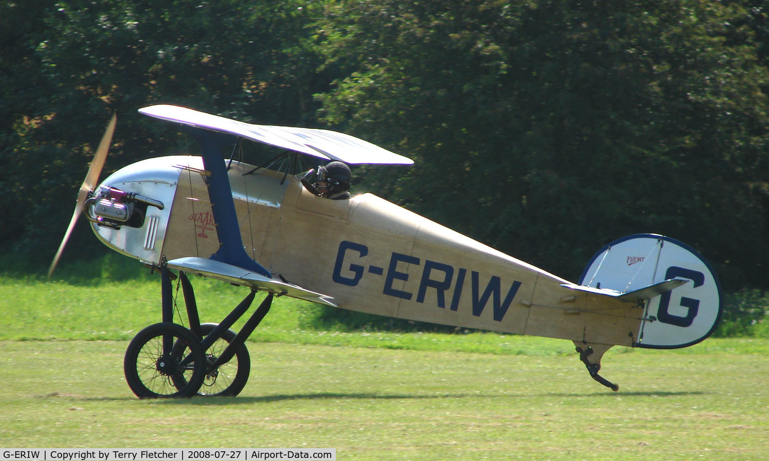 G-ERIW, 2005 Staaken Z-21 Flitzer C/N PFA 223-13834, My first viewing of a Flitzer - a visitor to Baxterley Wings and Wheels 2008 , a grass strip in rural Warwickshire in the UK