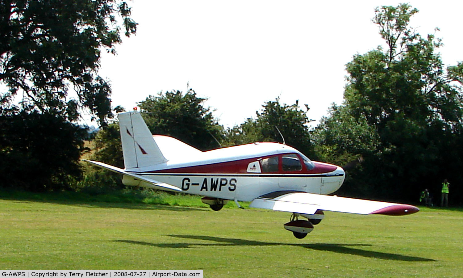 G-AWPS, 1964 Piper PA-28-140 Cherokee C/N 28-20196, Piper Pa-28-140 - a visitor to Baxterley Wings and Wheels 2008 , a grass strip in rural Warwickshire in the UK