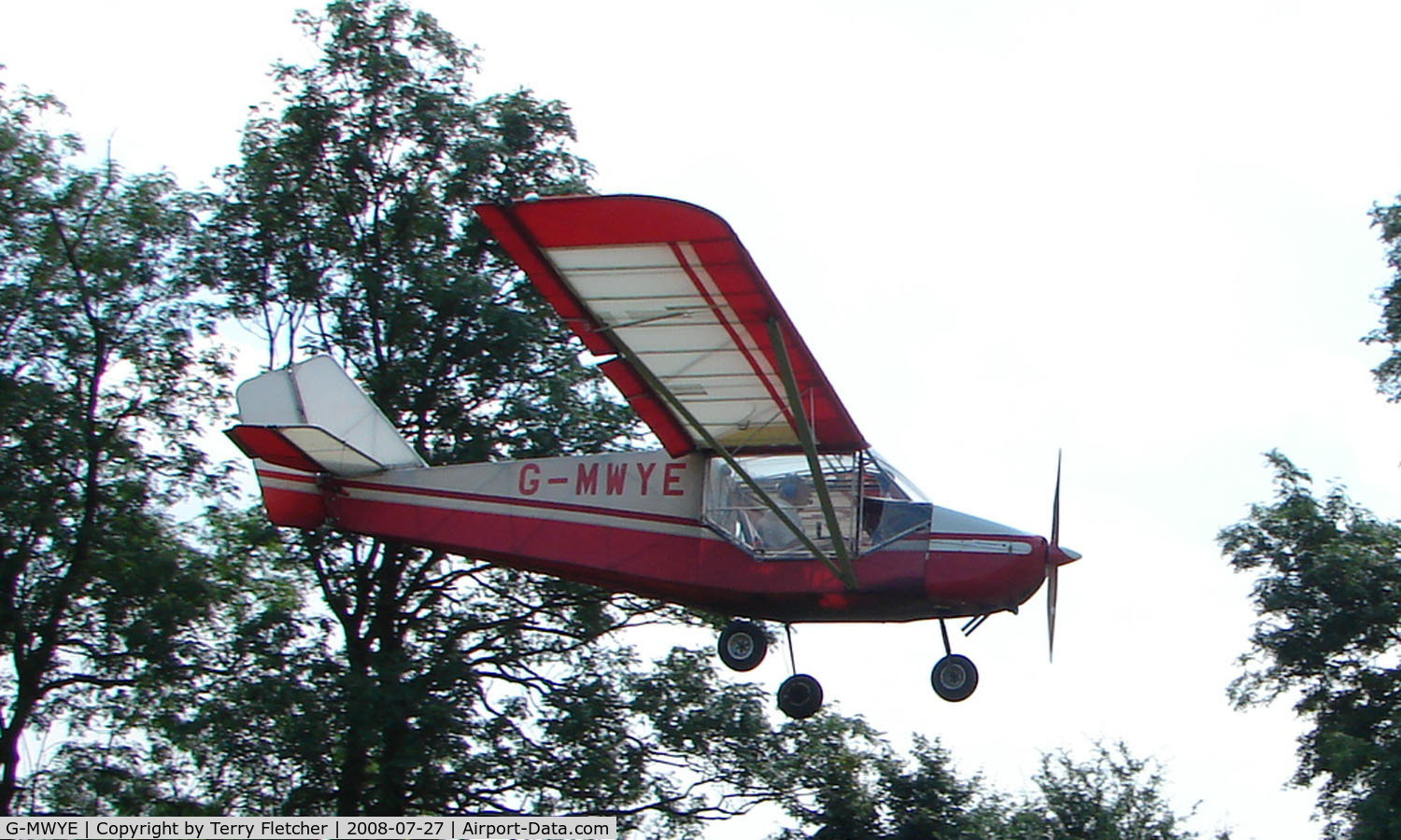 G-MWYE, 1992 Rans S-6ESD Coyote II C/N PFA 204-12223, Rans S6-ESD - a visitor to Baxterley Wings and Wheels 2008 , a grass strip in rural Warwickshire in the UK