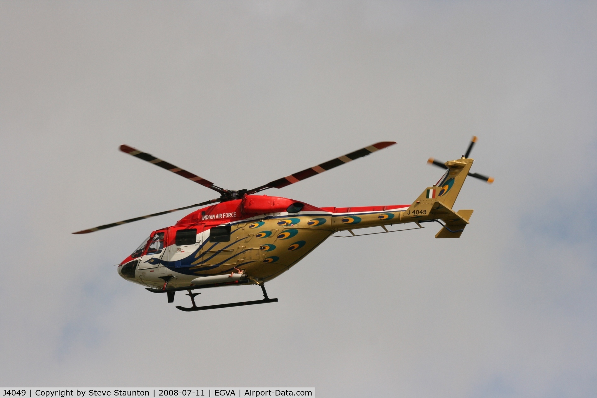 J4049, HAL Dhruv C/N CC/34/04, Taken at the Royal International Air Tattoo 2008 during arrivals and departures (show days cancelled due to bad weather)