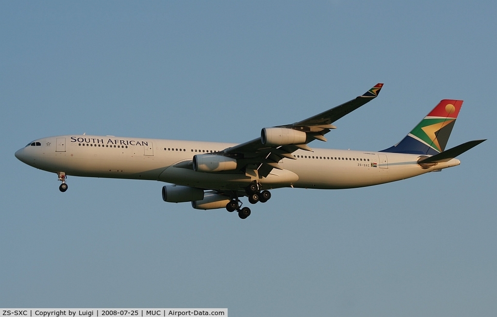 ZS-SXC, 2004 Airbus A340-313E C/N 590, Sauth African Airlines