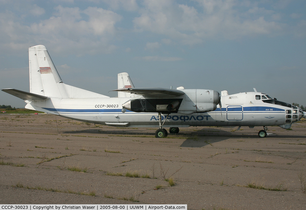 CCCP-30023, Antonov An-30 C/N 0501, Aeroflot