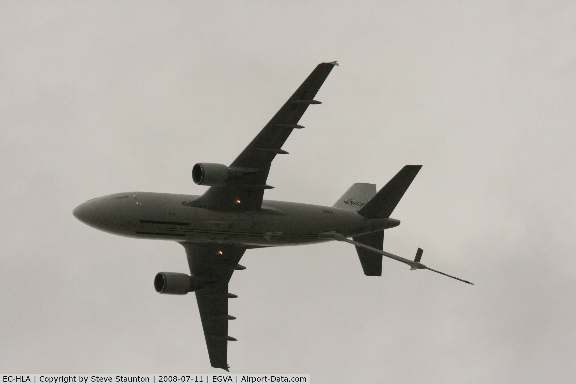 EC-HLA, Airbus A310-324/MRTT C/N 489, Taken at the Royal International Air Tattoo 2008 during arrivals and departures (show days cancelled due to bad weather)