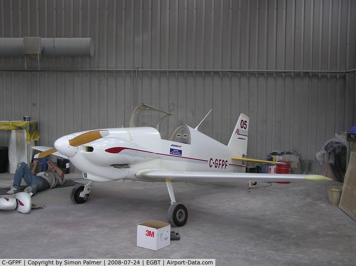 C-GFPF, 1999 Mustang Aeronautics Midget Mustang MM-1 C/N XU-5, Midget Mustang awaiting a respray