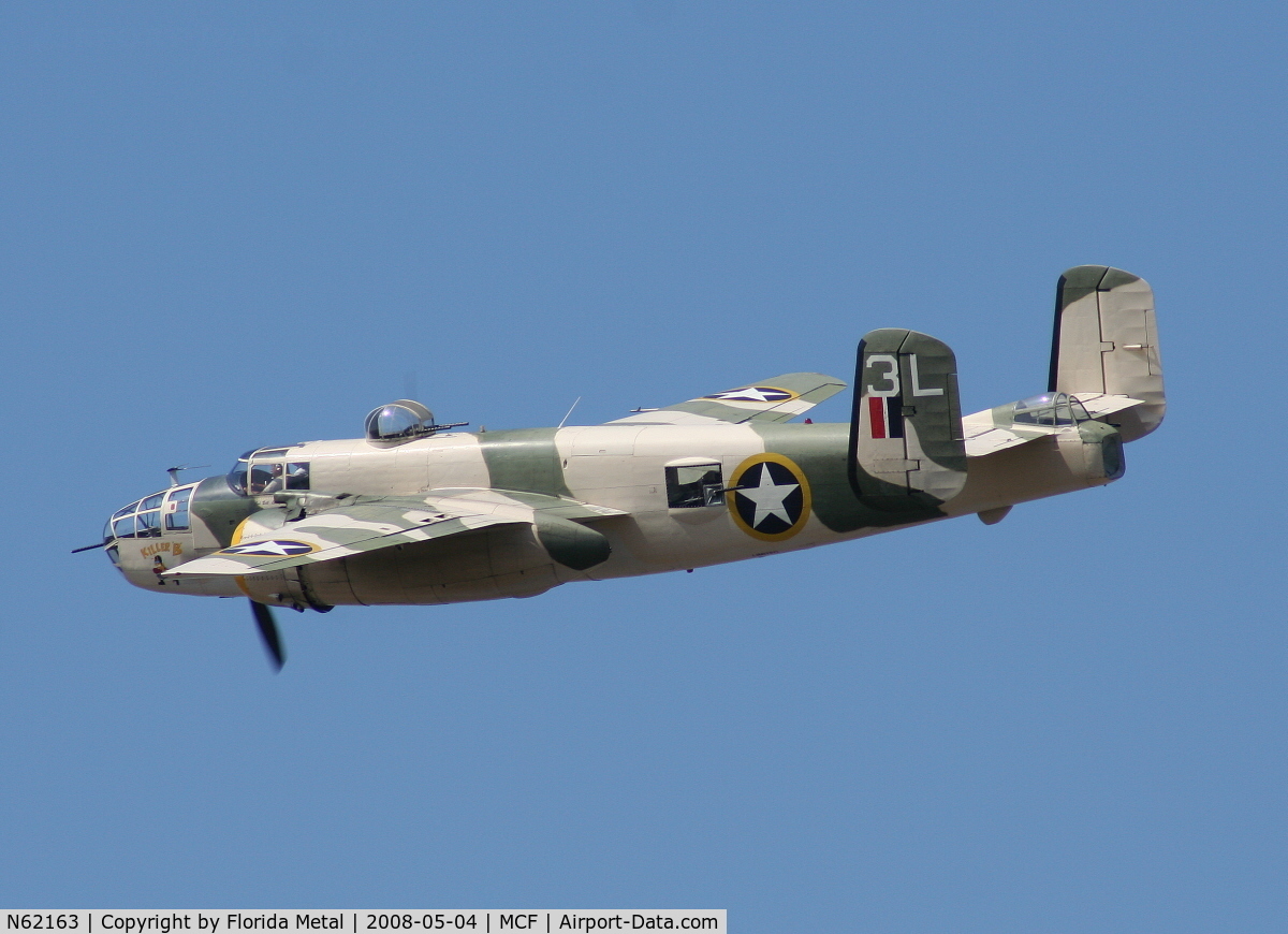 N62163, 1944 North American B-25J Mitchell Mitchell C/N 108-47451, B-25 Killer B