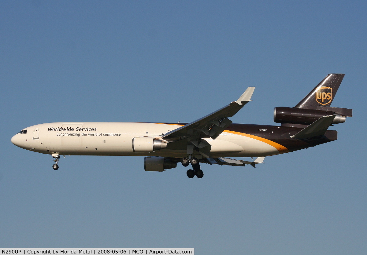 N290UP, 1992 McDonnell Douglas MD-11F C/N 48456, UPS MD-11