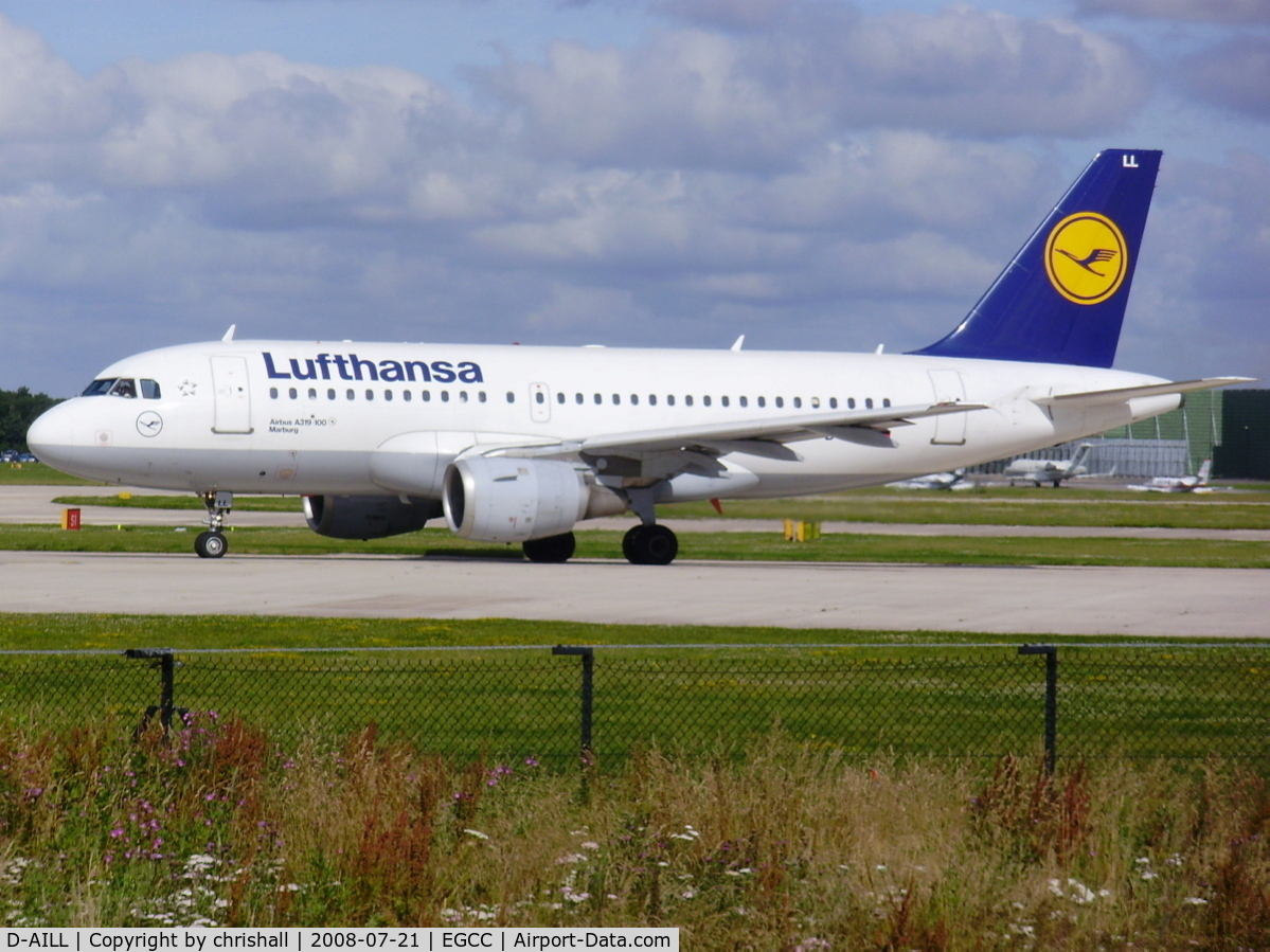 D-AILL, 1997 Airbus A319-114 C/N 689, Lufthansa