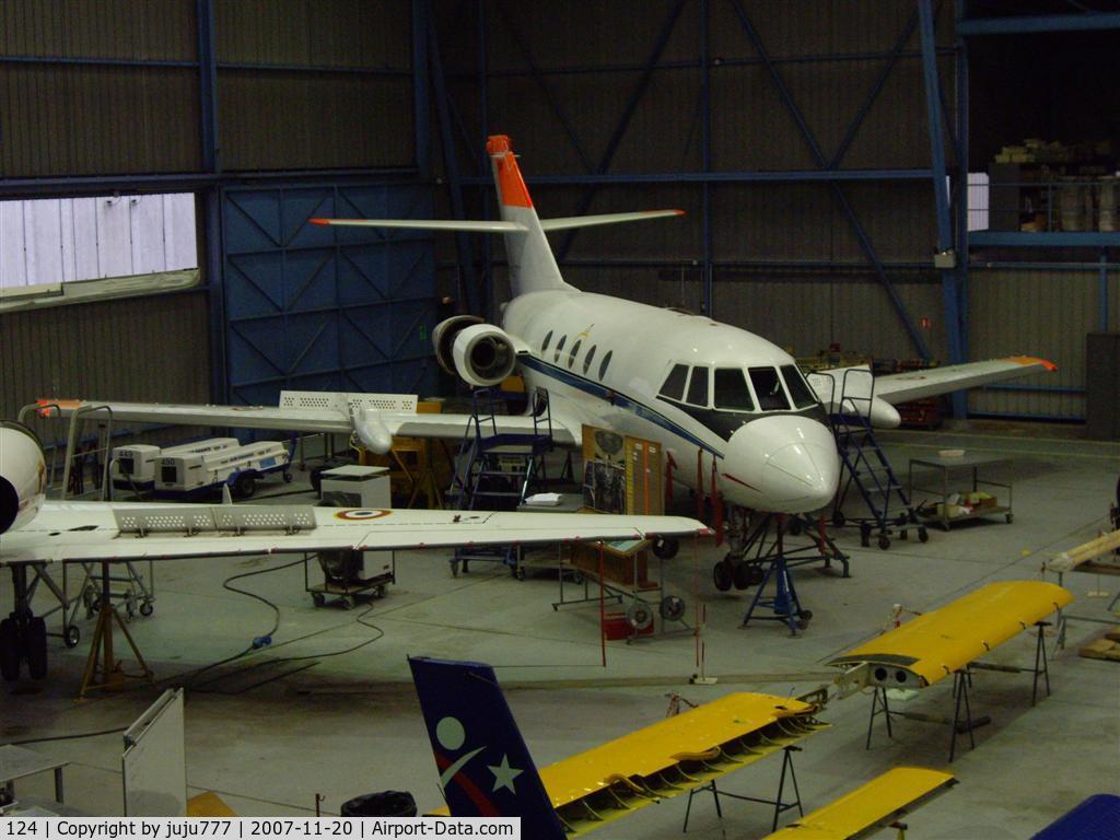 124, Dassault Mystere 20C C/N 124, use for maintenance training at Villegénis