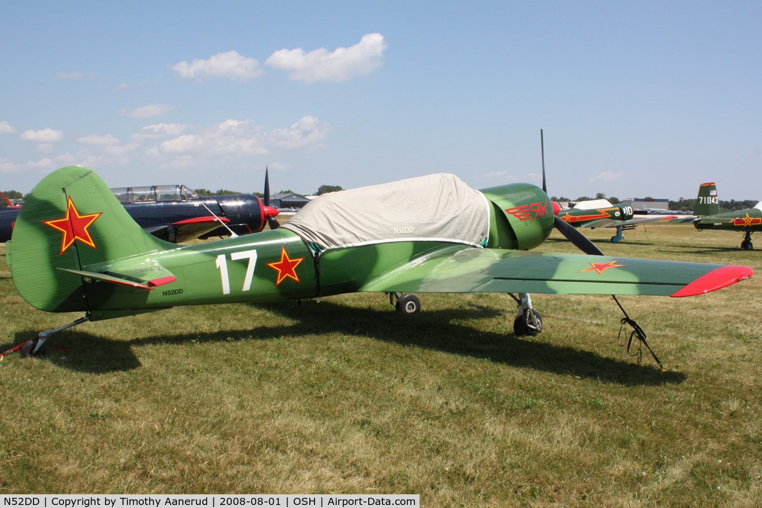 N52DD, 2002 Yakovlev (Aerostar) Yak-52TW C/N 0212404, EAA AirVenture 2008
