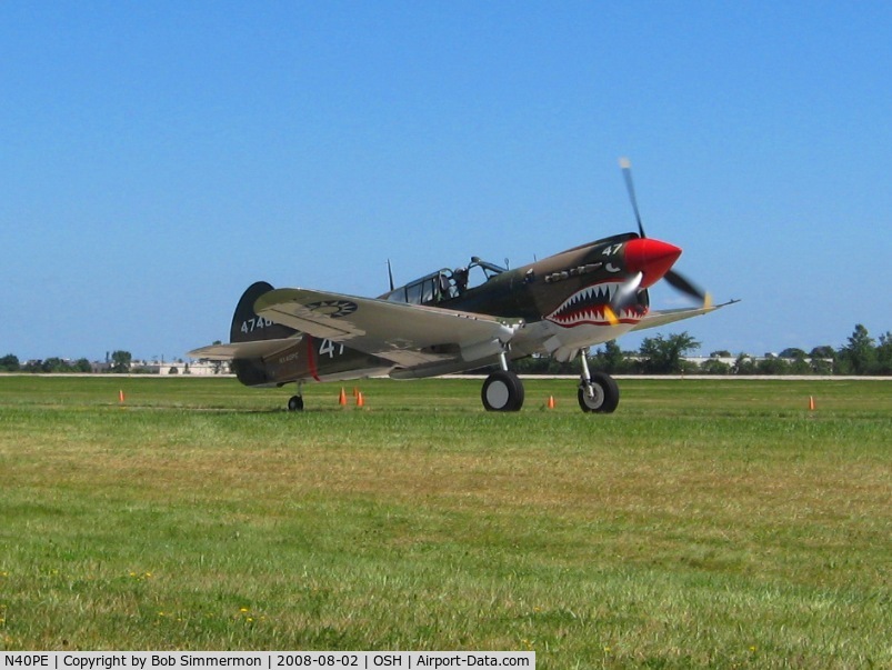 N40PE, 1942 Curtiss P-40E C/N AK905, Airventure 2008 - Oshkosh, WI