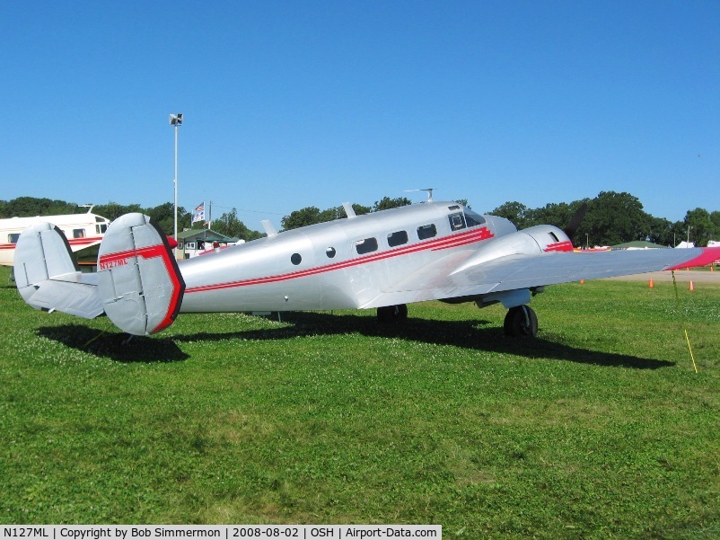 N127ML, 1946 Beech D18S C/N A-212, Airventure 2008 - Oshkosh, WI