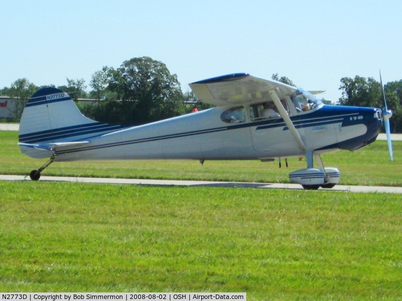N2773D, 1952 Cessna 170B C/N 25315, Airventure 2008 - Oshkosh, WI