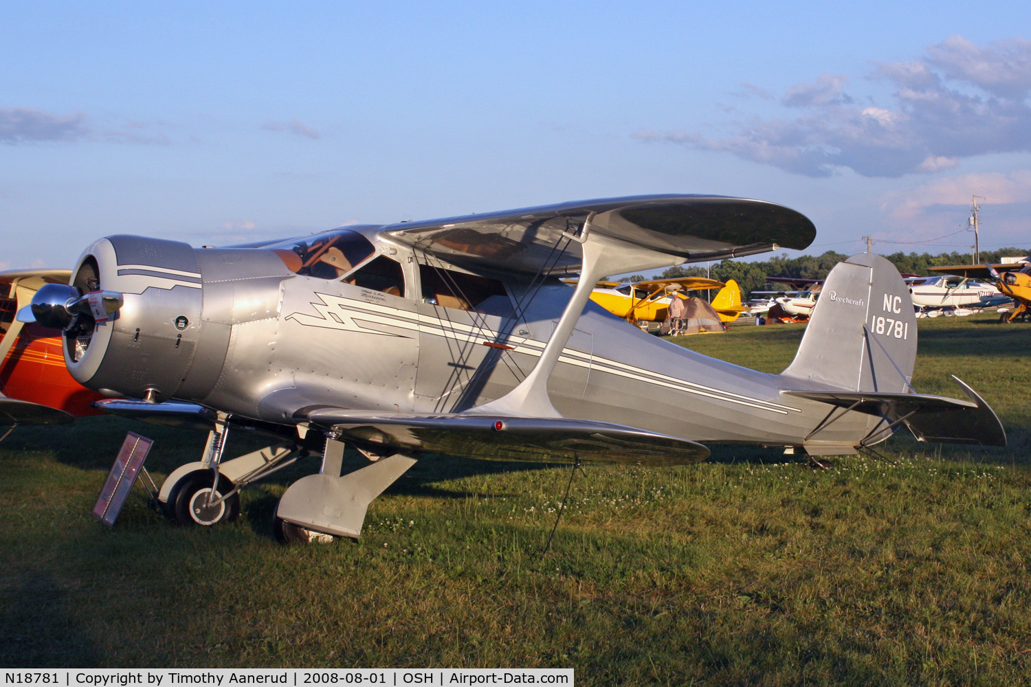 N18781, 1938 Beech F17D Staggerwing C/N 204, EAA AirVenture 2008
