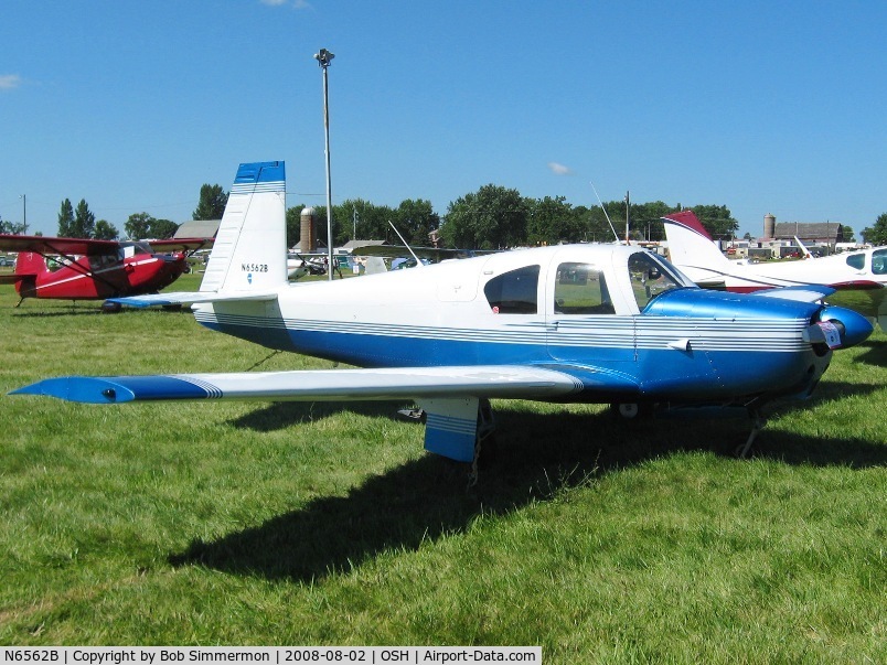 N6562B, 1958 Mooney M20A C/N 1232, Airventure 2008 - Oshkosh, WI