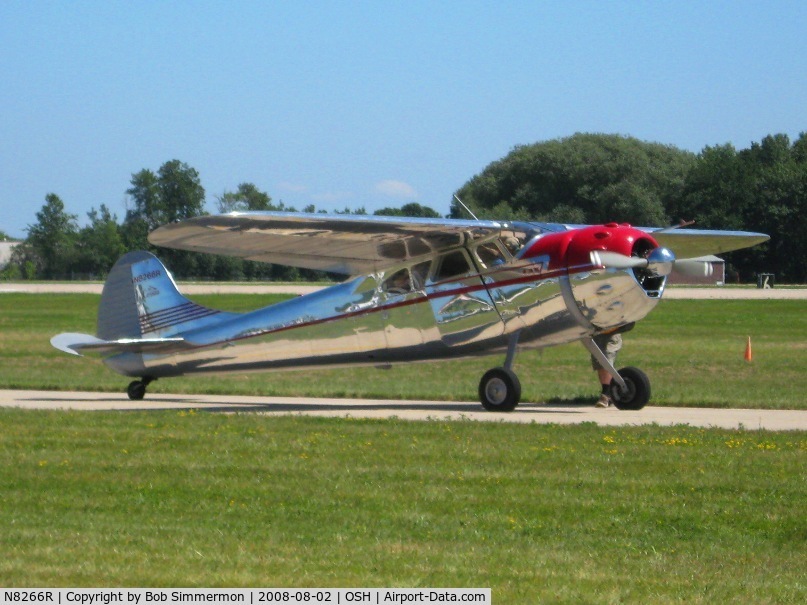 N8266R, 1949 Cessna 195 C/N 7550, Airventure 2008 - Oshkosh, WI