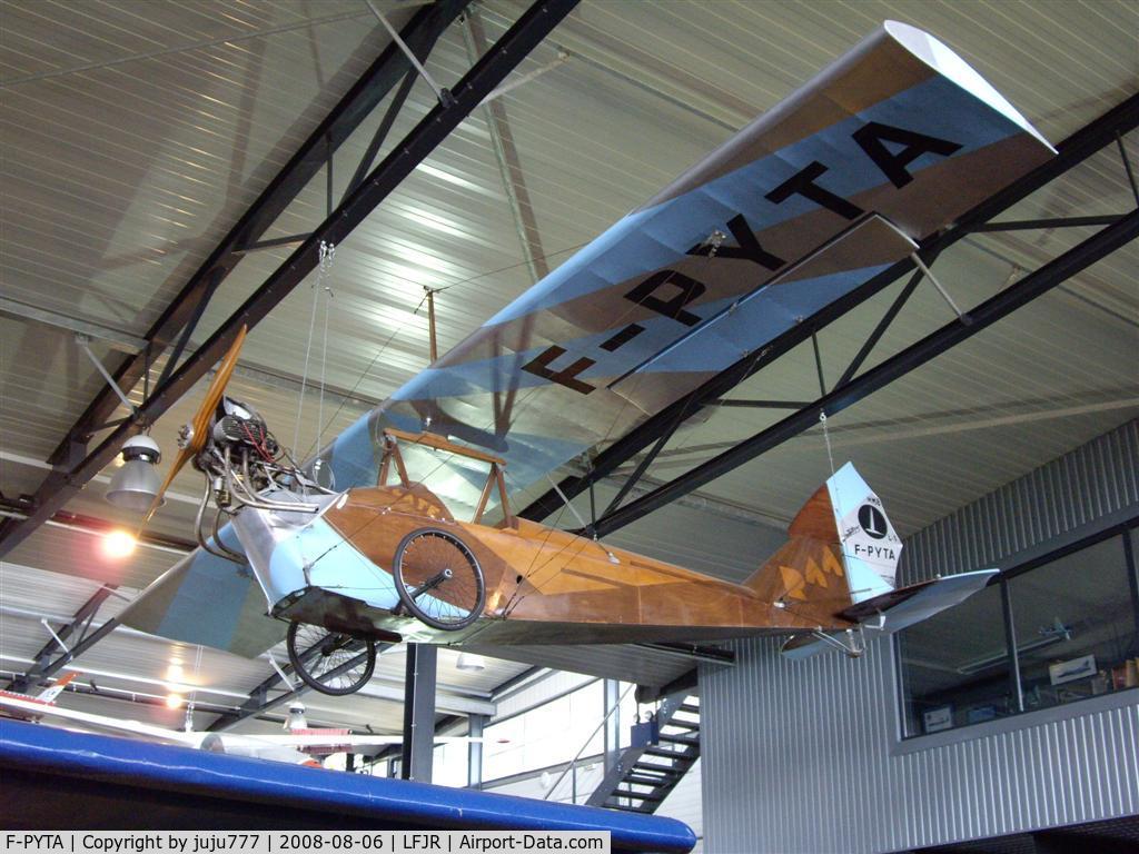 F-PYTA, Mignet HM.8 Avionnette C/N L-1, on display at Angers Loire muséum