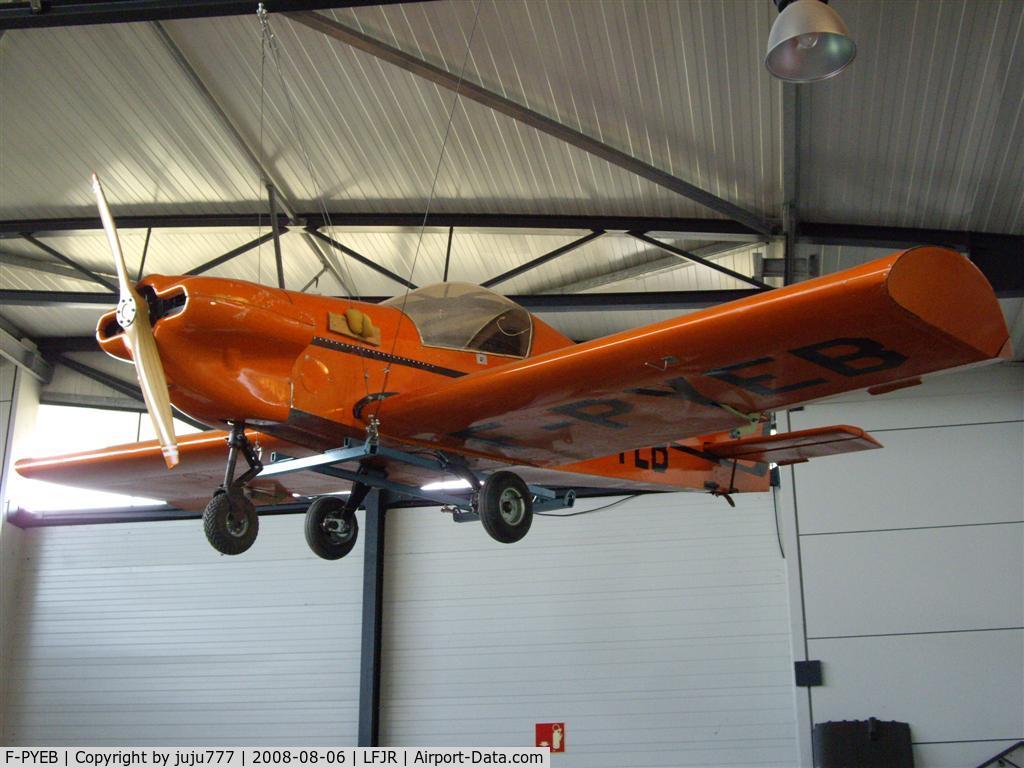 F-PYEB, Pottier P-80SP C/N 01, on display at Angers Loire muséum