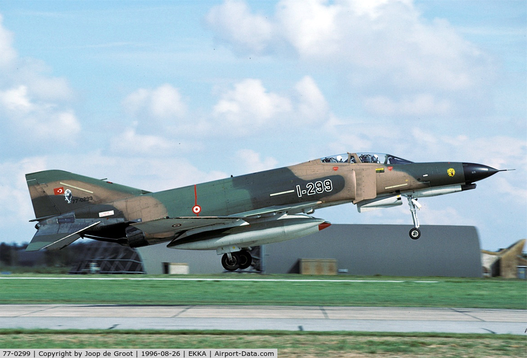 77-0299, McDonnell Douglas F-4E Phantom II C/N 5014, A couple of Turkish Phantoms participated in the 1996 Tactical Fighter Weaponry.