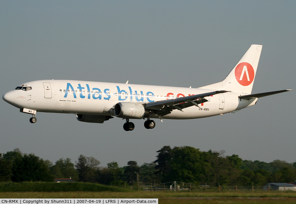 CN-RMX, 1992 Boeing 737-4B6 C/N 26526, Late afternoon arrival...