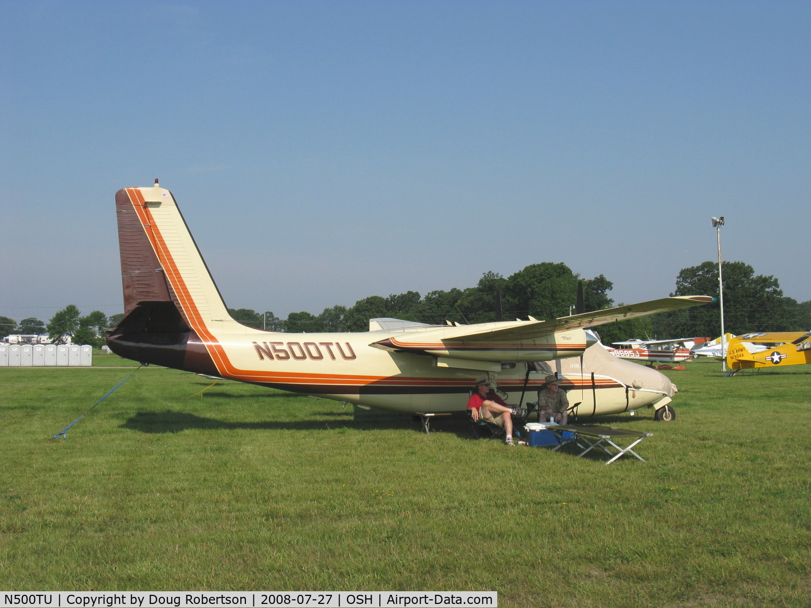 N500TU, 1962 Aero Commander 500-A C/N 500A-1259-83, 1962 Aero Commander 500A, two Continental IO-470-Ms 260 Hp each