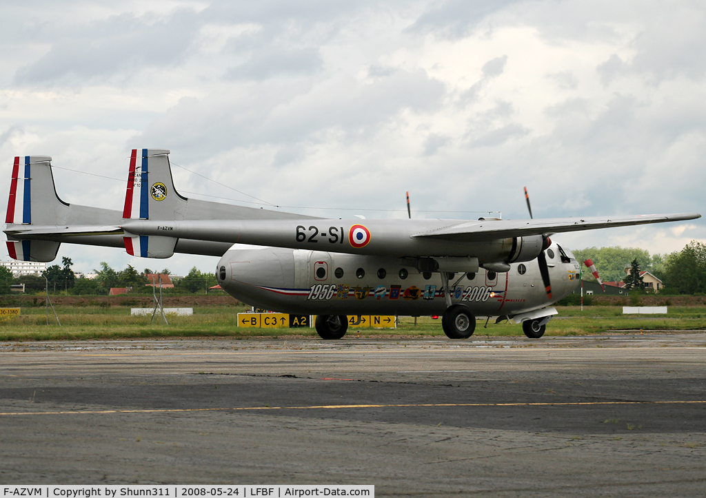 F-AZVM, 1956 Nord N-2501F Noratlas C/N 105, Came for Air Expo Airshow 2008