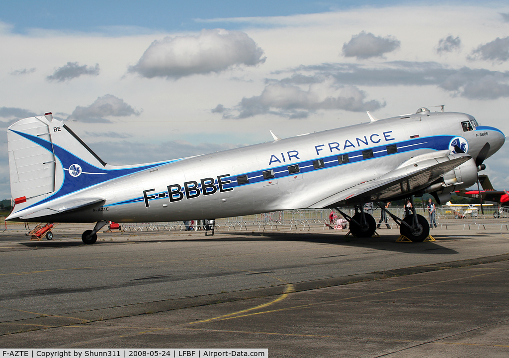 F-AZTE, 1943 Douglas C-47A-1-DL  Skytrain C/N 9172, Displayed during Air Expo Airshow 2008