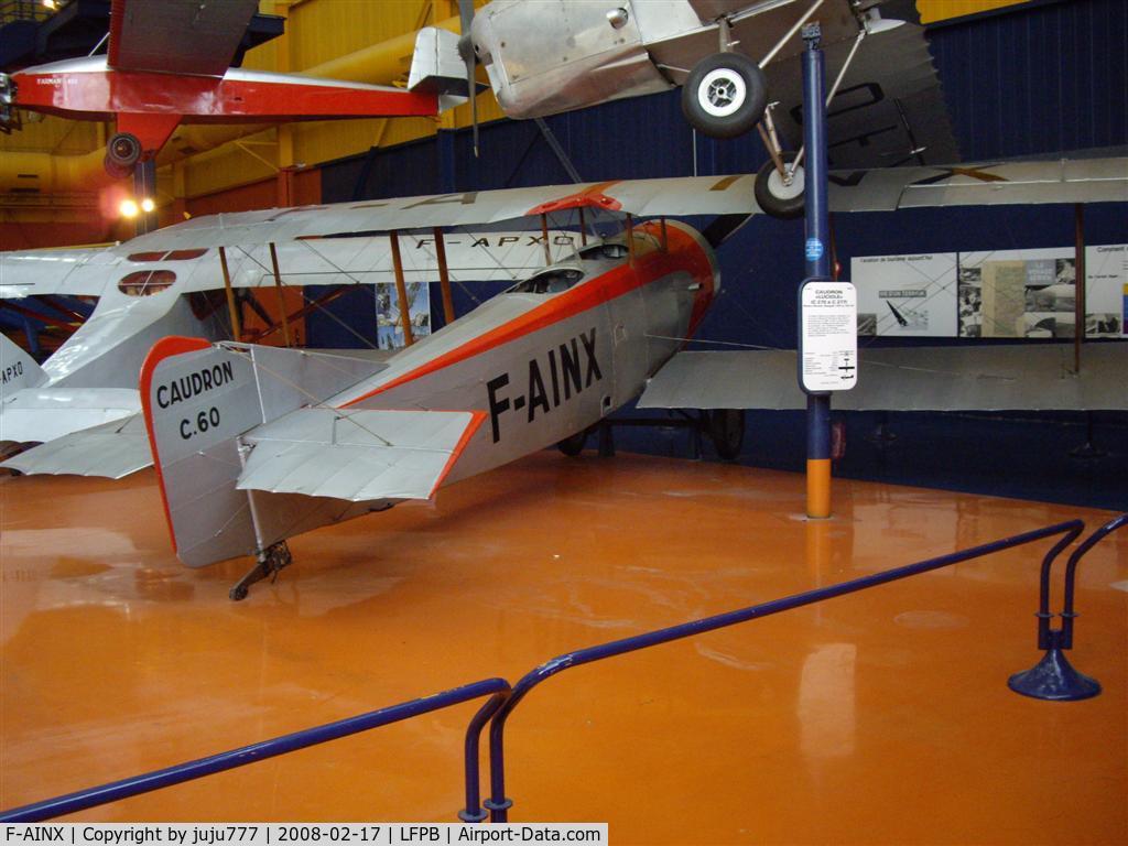F-AINX, Caudron C.60 C/N 6184/49, on display at Le Bourget Muséum