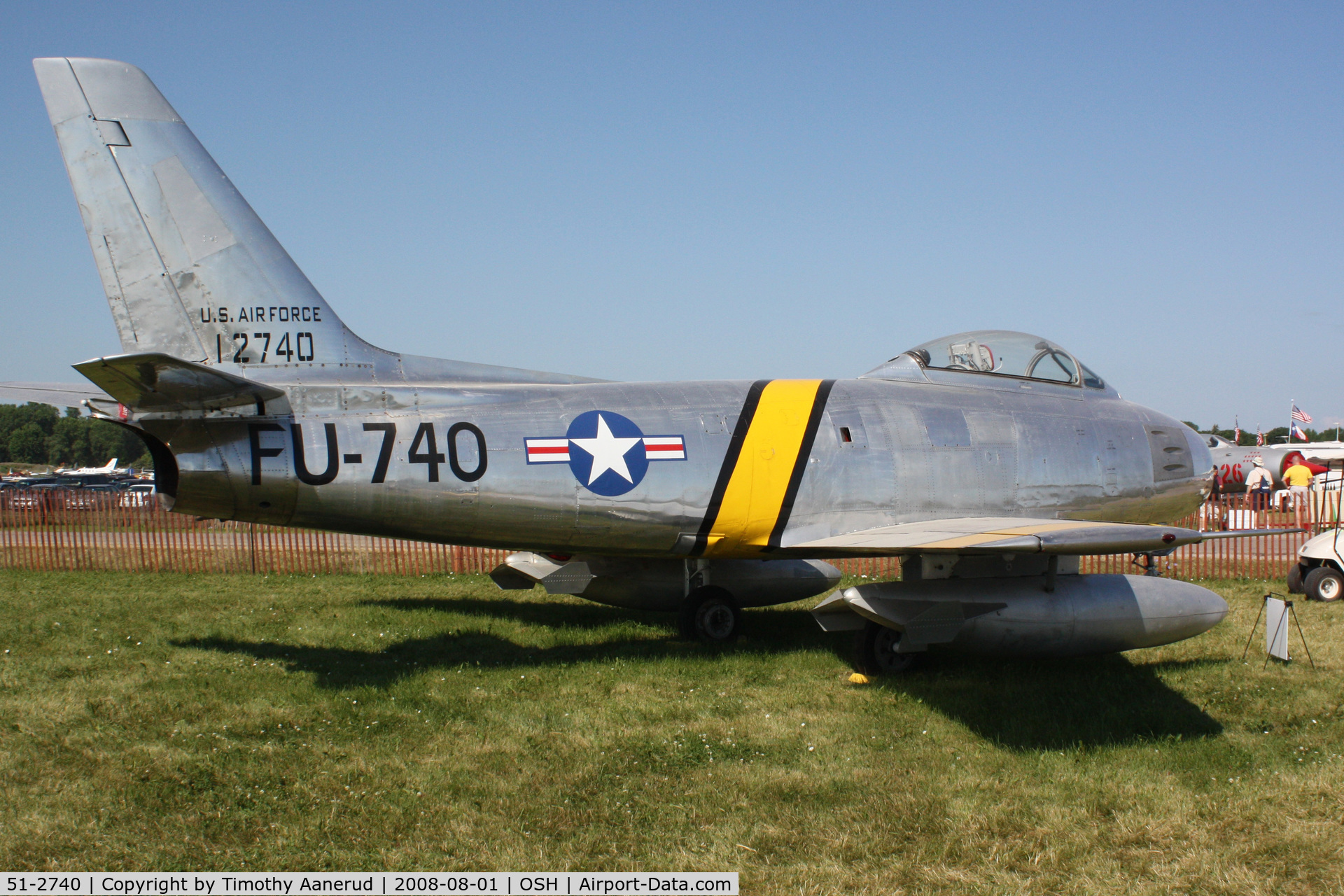 51-2740, 1951 North American F-86E Sabre C/N 172-23, EAA AirVenture 2008, North American F-86E-10-NA Sabre