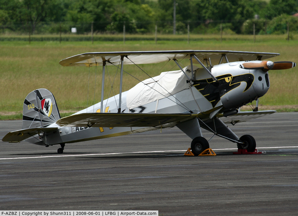 F-AZBZ, CASA 1-131E Jungmann C/N 2149, Used during CNG Airshow 2008...